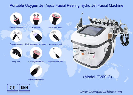 Perawatan Wajah Aqua Peel RF Oxygen Jet Hydro Microdermabrasion Mesin Untuk Pembersihan mendalam