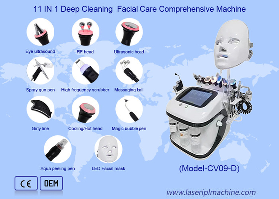 Lifting Wajah Moisturizing Wajah Oxygen Bubble RF Hydro Microdermabrasion LED Mesin Wajah