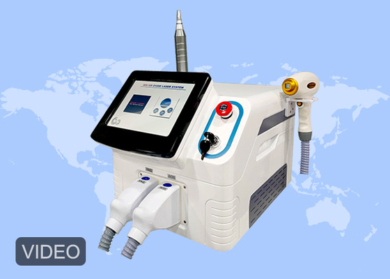 Penghilang Tato Nd Yag Penghilang Bulu Laser Dioda 808nm Dan Laser Pico 2 In 1