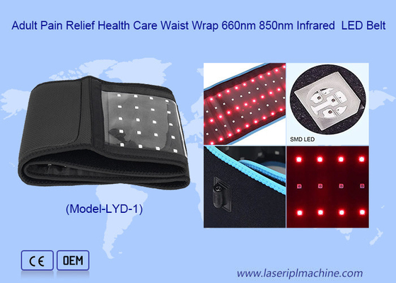 660nm 850nm Wearable Wrap Deep Infrared Light Fisioterapi Sabuk LED untuk Penghilang Nyeri