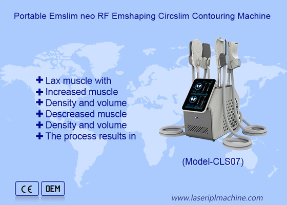Non-invasif 4 Handle Hi Emt Body Slimming Fat Burner RF Ems Mesin Penciptaan Otot