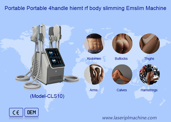 Portable 4 Handle Ems Slim Circslim Contouring Neo RF Hi Emt Mesin Patung