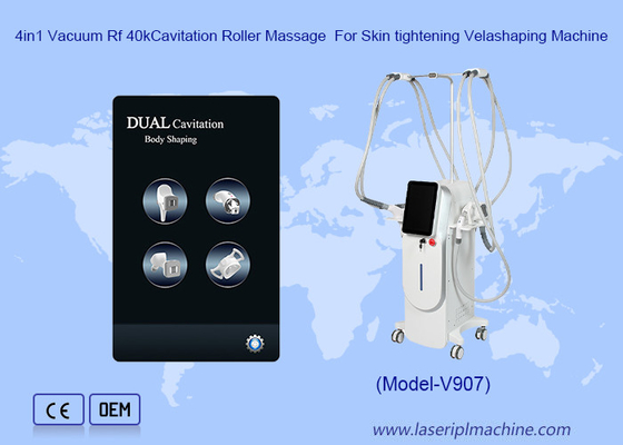 4in1 Vacuum Rf 40kCavitation Roller Massage Untuk Peningkatan Kulit Mesin Velashaping