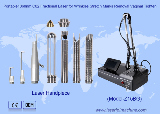 40W 10600nm Laser CO2 Fraksi untuk Penghapusan Jerawat Pengobatan Penghapusan Paru