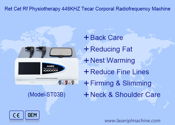 Ret Cet RF Fisioterapi 448KHZ Mesin Radiofrequence Badan Tecar
