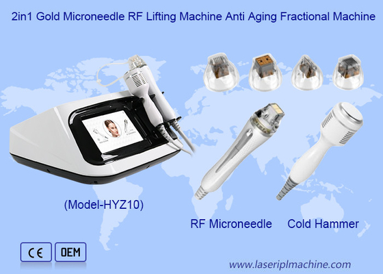 2in1 Gold Microneedle RF Lifting Machine Anti Aging Fractional Machine