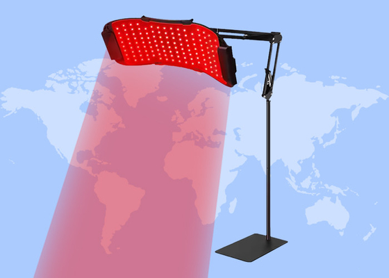 Lampu Terapi Cahaya Inframerah Merah 660nm 850nm dengan Penyangga untuk Pereda Nyeri