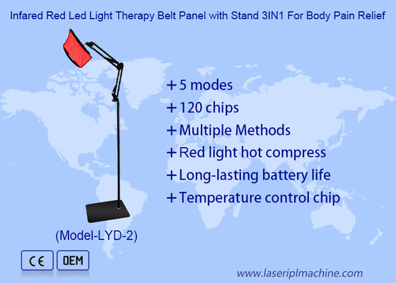 Infared Red Led Light Therapy Belt Panel With Stand 3 In 1 For Body Pain Relief