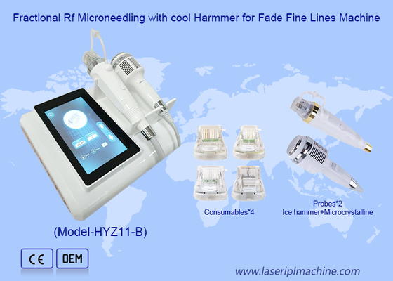 Cold Harmmer Fraksi Rf Microneedle 2 In 1 Mesin Untuk Facial Lifting