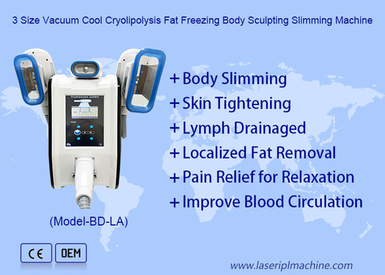 3 Ukuran Vacuum Cool Cryolipolysis Lemak Freezing Body Sculpting Slimming Machine
