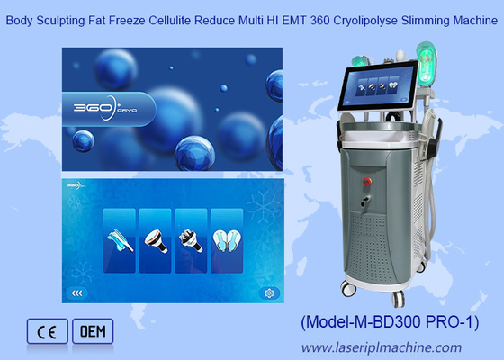 360 Cryo Plus 40K RF vakum EMS penurunan berat badan kulit mengencangkan 360 Cryolipolysis Dan Emslim