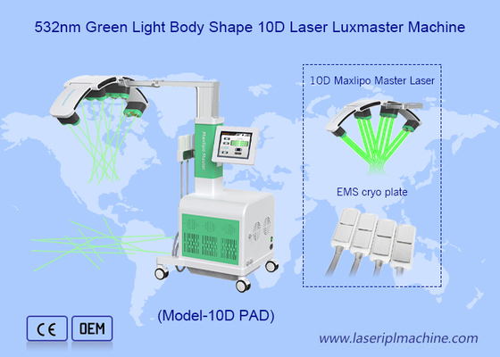 Ems Piring pendingin Mesin penurunan berat badan laser Maxlipo Master 10d