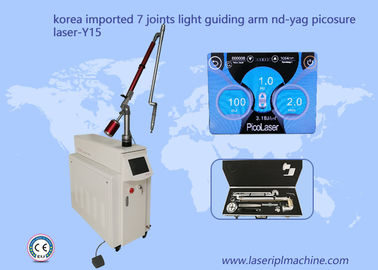 Mesin Penghapusan Tato Laser Picosecond Lampu Panduan Lengan 7 Sendi 1064nm
