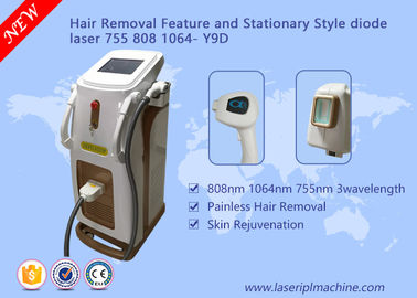 Mesin Pencabutan Rambut Laser Pencabutan Diode 3 Panjang gelombang 755nm 808nm 1064nm