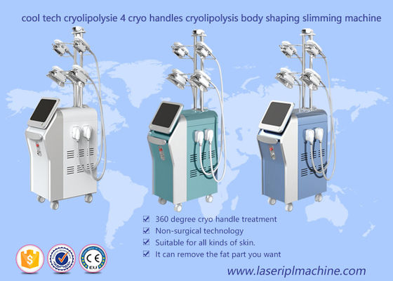 Harga yang bagus Mesin Vakum Cryolipolysis Tubuh Membentuk, 4 Menangani Cryolipolysis Fat Freeze Slimming Machine on line