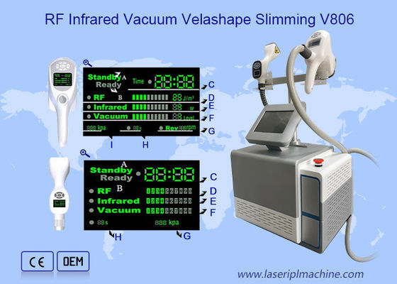 Sellulit Penghapusan Salon Kavitasi Rf Vacuum Slimming Beauty Machine