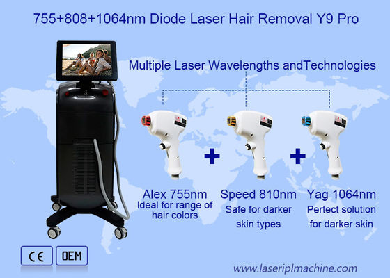 Mikro Channel 4d 755 808 1064nm Diode Laser Hair Removal Machine