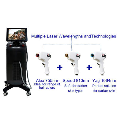 Saluran mikrofon 4D 1600w 808 Diode Laser Hair Removal Machine Y9 Pro