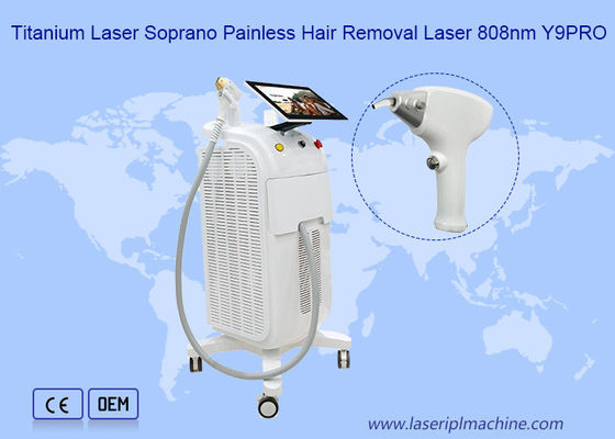 120J / CM Titanium Laser 808 Mesin Penghilang Rambut Tanpa Rasa Sakit