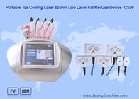Layar Sentuh Ice Cooling Lipolaser Slimming Beauty Machine 650nm