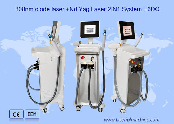 Laser Dioda 2 In 1 808nm plus mesin Laser Nd Yag Beralih pico Q