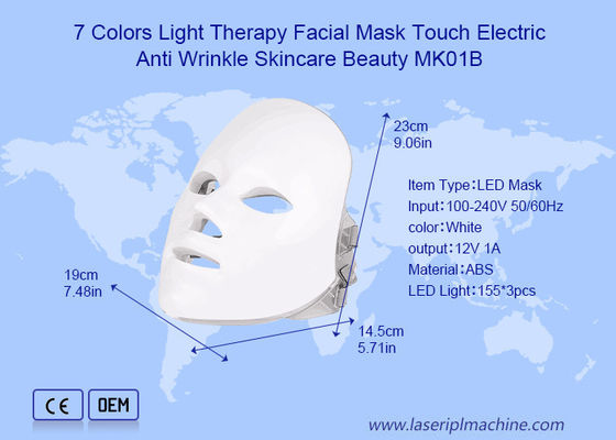 7 warna Pdt Led Light Therapy Facial Mask Untuk Anti Kerutan Perawatan Kulit Kecantikan