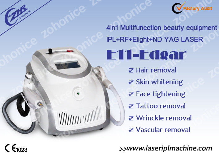 Portable IPL RF ND YAG Laser Hair Removal Beauty Machine Untuk Pengobatan Jerawat