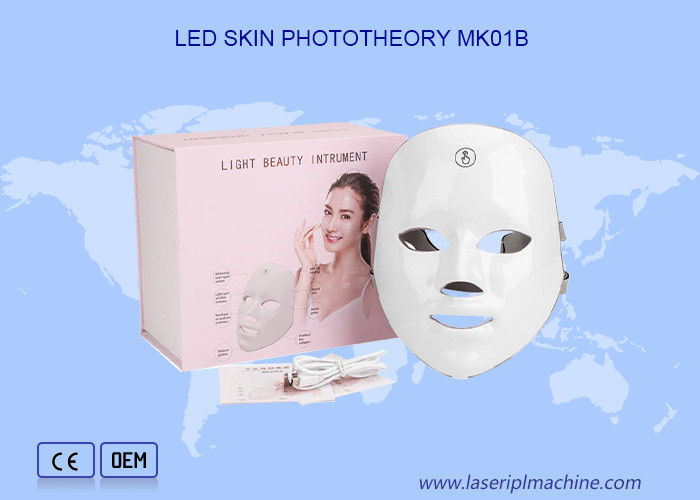Pdt Led Light Beauty Warna-warni Peremajaan Kulit Menekuk Topeng Wajah
