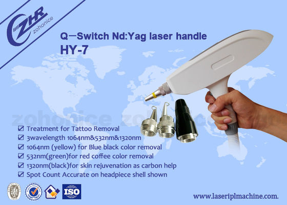 Harga yang bagus Profesional 1064nm & 532nm 1032nm 2 dalam 1 pulsa panjang laser handpiece penghapusan tato on line