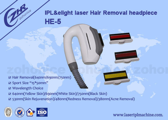 Harga yang bagus IPL &  E - Light Hair Removal Laser Handle Piece Big Spot Size 15*50mm on line