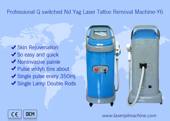 Profesional Q beralih Nd Yag Medis 1064nm 532nm Laser Mesin Penghapusan Tato