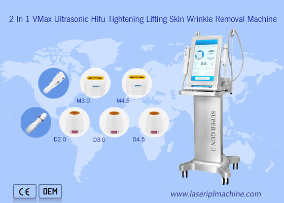 2 In 1 Vmax Ultrasound Hifu Beauty Machine Face Lifting 7d
