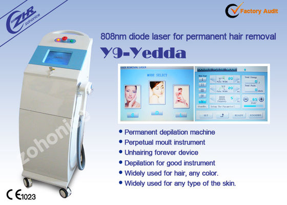Harga yang bagus 12*12mm Crystal Diode Laser Cheek Hair Removal Machine on line