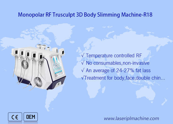 Harga yang bagus Peralatan Kecantikan Monopolar Rf Trusculpt 3d Body Slimming Fat Mengurangi 5MHz on line