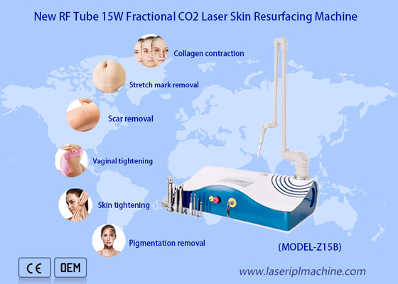 Portable Ce Disetujui Mesin Laser CO2 Fraksional 2 In 1 Sistem Mesin Pelapisan Kulit