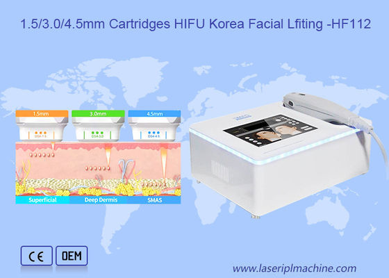 Harga yang bagus 3 Cartridge Portable Hifu Device Anti Kerut Mengangkat Dan Mengencangkan Kulit on line