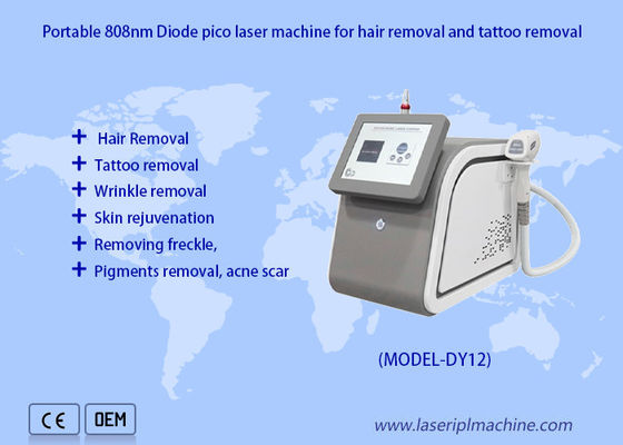 Harga yang bagus Efektif 2in1 808 Diode Laser Hair Removal Nd Yag Penghapusan Tato Untuk Rumah on line