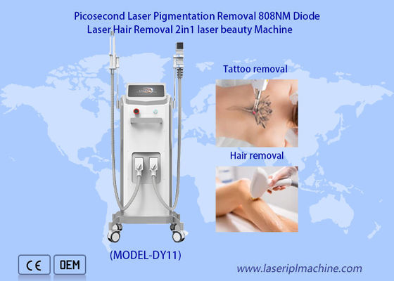 Harga yang bagus Profesional 808nm Diode Laser 2 in 1 Hair Removal Perangkat Penghilang Tato Laser Picosecond on line