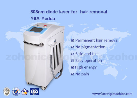 Harga yang bagus 808 Diode Hair Removal Mesin Laser 12x12mm Ukuran Spot Mudah Dioperasikan on line