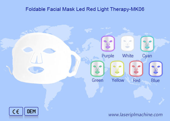 Harga yang bagus PDT 7 Warna Masker Led Penghilang Kerutan Peningkatan Kulit Masker Silikon on line