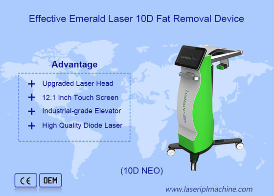 Harga yang bagus 532nm 635nm Emerald Laser Penurunan Berat Badan Penghilang Lemak Efektif Perangkat Sedot Lemak 10d on line