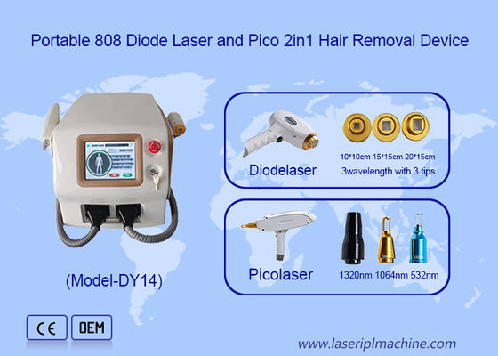 Harga yang bagus 2 In 1 Pico Laser Diode Hair Removal dan Picosecond Laser Tattoo Removal Machine on line