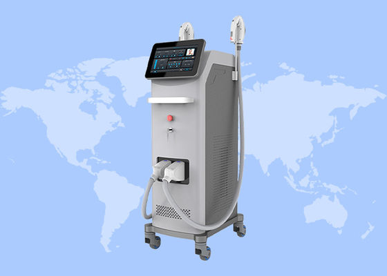 Harga yang bagus Dual Handle IPL DPL OPT Tidak menyakitkan Penghapusan Rambut Mesin Peremajaan Kulit on line