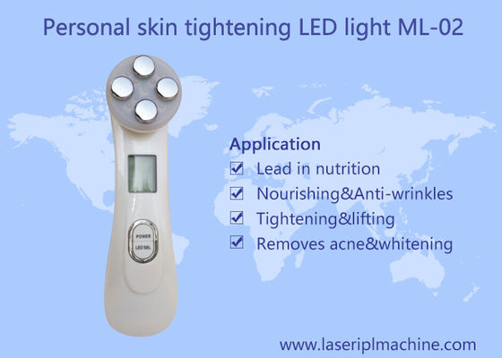 Harga yang bagus Perangkat Kecantikan Wajah Mini Rumah / Ultrasonic Led Lights 6 Warna, Photon Face Massager on line