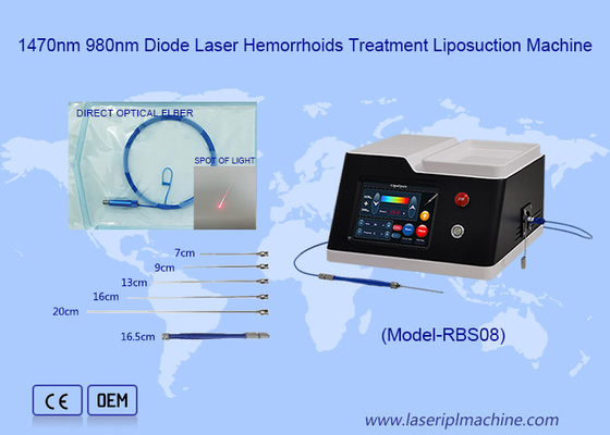 980nm 1470nm Semiconductor Diode Laser Untuk Lipolysis Injeksi Slimming