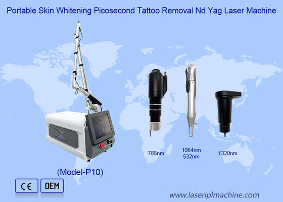 Harga yang bagus Pemutih Kulit Portable Picosecond Penghapusan Tato Nd Yag Laser Machine on line