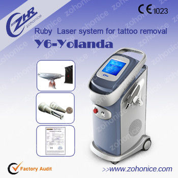 Harga yang bagus Vertical Laser Tattoo Removal Machine Removal Pigment Plaque , High Energy on line