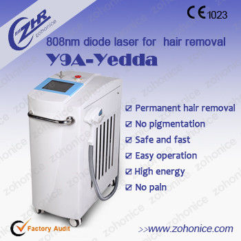 Harga yang bagus 808nm Diode Laser Hair Removal Machine 808 Laser Epilator With Cooling System on line