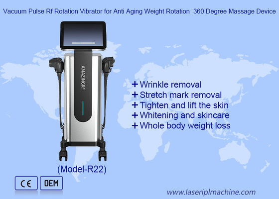 Harga yang bagus Vacuum Pulse RF Rotation Vibrator untuk Anti Aging Weight Rotation 360 derajat Alat pijat on line