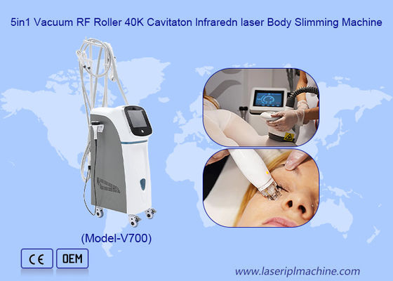 Harga yang bagus 5in1 Vacuum RF Roller 40k Cavitation Infrared Laser Body Slimming Machine on line
